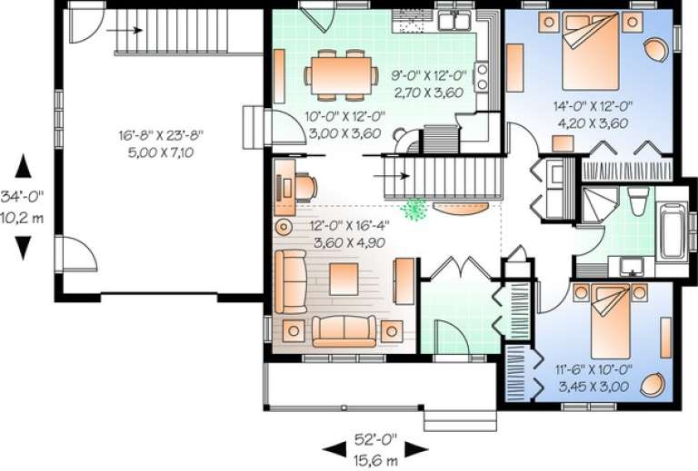 House Plan House Plan #10932 Drawing 1