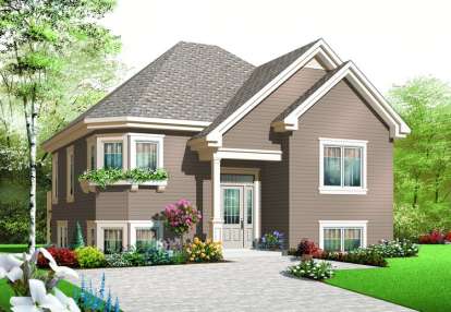 Traditional House Plan #034-00699 Elevation Photo