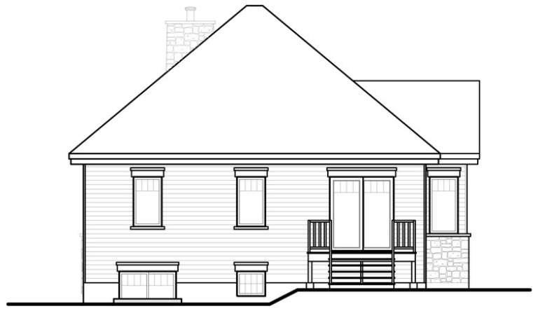 European House Plan #034-00703 Elevation Photo