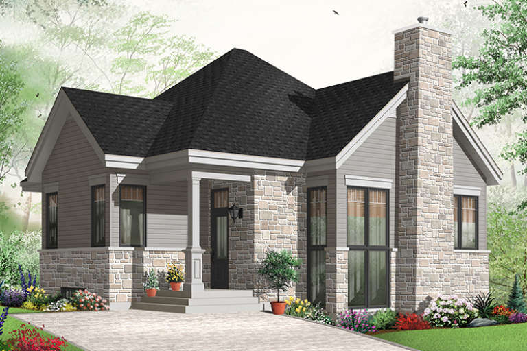European House Plan #034-00703 Elevation Photo
