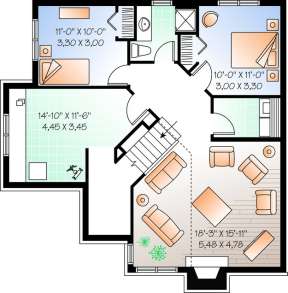 Floorplan 1 for House Plan #034-00703