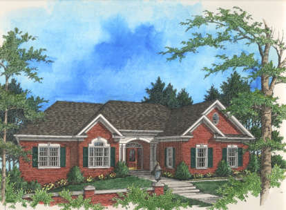 Ranch House Plan #036-00110 Elevation Photo