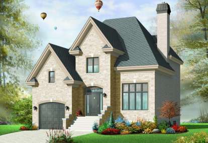 European House Plan #034-00714 Elevation Photo