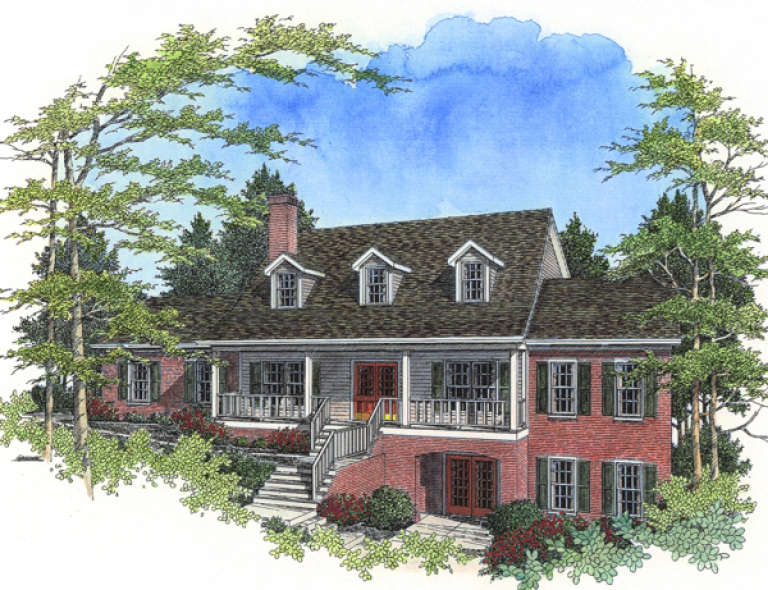 Farmhouse House Plan #036-00111 Elevation Photo