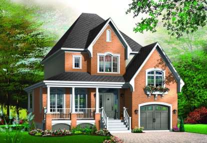 Country House Plan #034-00722 Elevation Photo