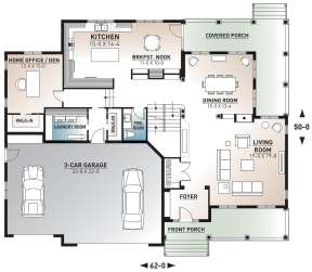 Main Floor for House Plan #034-00723