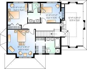 Floorplan 2 for House Plan #034-00729