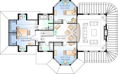 Floorplan 2 for House Plan #034-00730