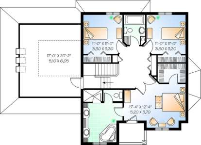 Second Floor for House Plan #034-00731