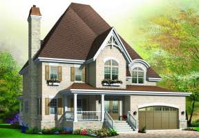 Country House Plan #034-00735 Elevation Photo