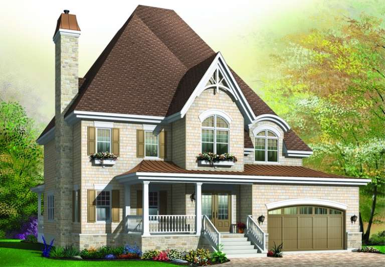 Country House Plan #034-00735 Elevation Photo