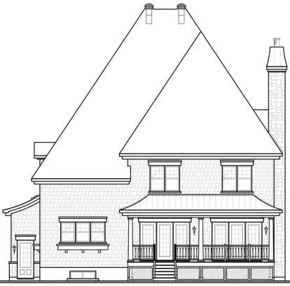 Country House Plan #034-00735 Elevation Photo