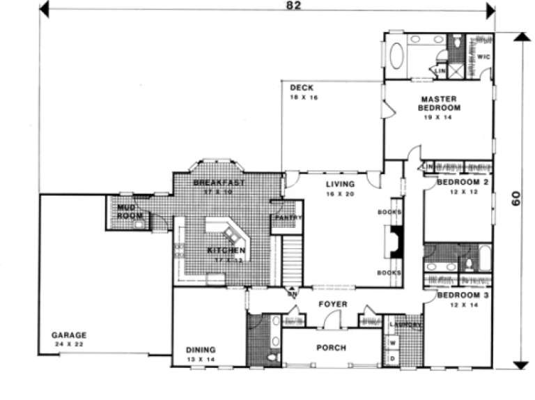 House Plan House Plan #1099 Drawing 1