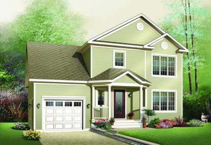 Traditional House Plan #034-00738 Elevation Photo