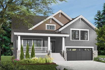 Craftsman House Plan #034-00740 Elevation Photo