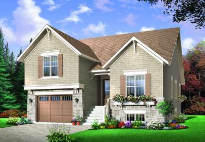 3 Bed, 2 Bath, 1708 Square Foot House Plan - #034-00741