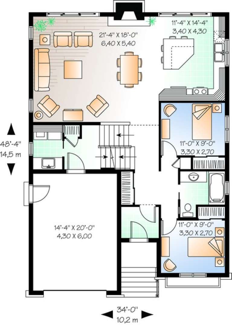 House Plan House Plan #10993 Drawing 1