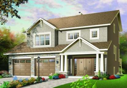 Northwest House Plan #034-00742 Elevation Photo