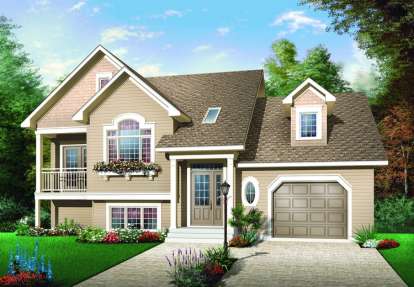 3 Bed, 2 Bath, 2085 Square Foot House Plan - #034-00744