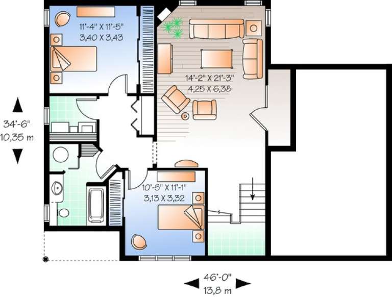 House Plan House Plan #10996 Drawing 1