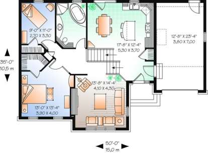 Floorplan1 for House Plan #034-00746