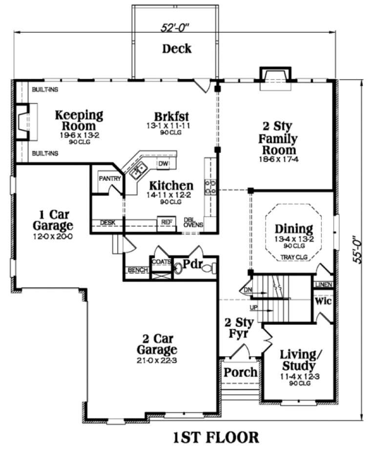 House Plan House Plan #110 Drawing 1