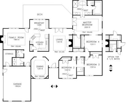 Floorplan for House Plan #036-00114