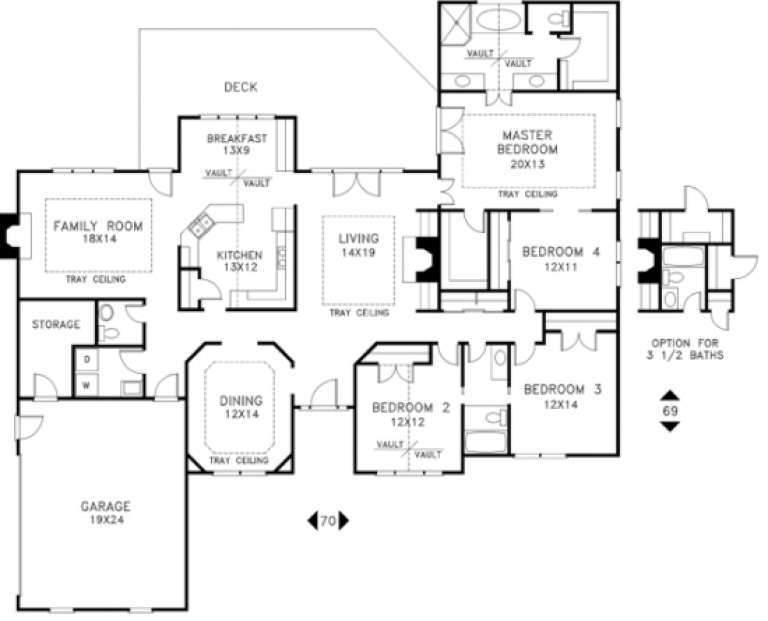 House Plan House Plan #1100 Drawing 1