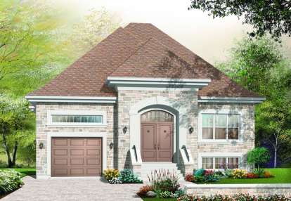 European House Plan #034-00748 Elevation Photo