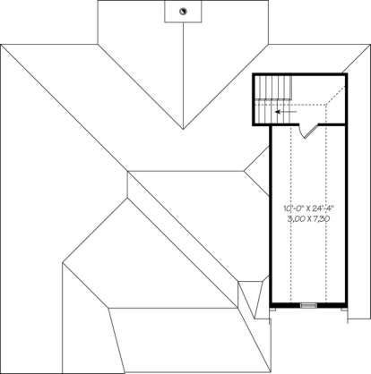 Floorplan 2 for House Plan #034-00749