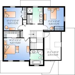 Floorplan 2 for House Plan #034-00751