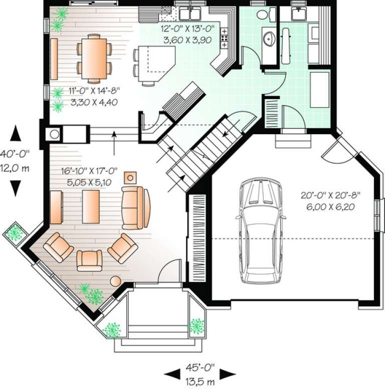 House Plan House Plan #11006 Drawing 1