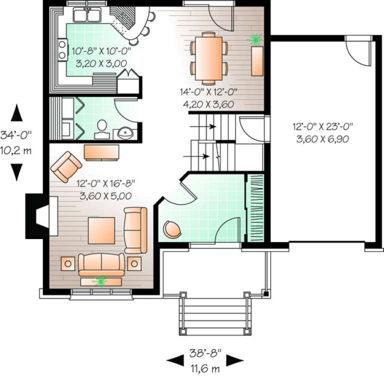 House Plan House Plan #11007 Drawing 1