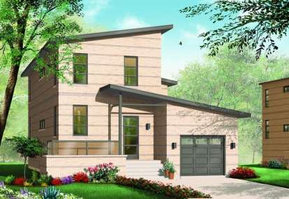 2 Bed, 1 Bath, 1784 Square Foot House Plan - #034-00757
