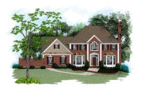 Traditional House Plan #036-00115 Elevation Photo