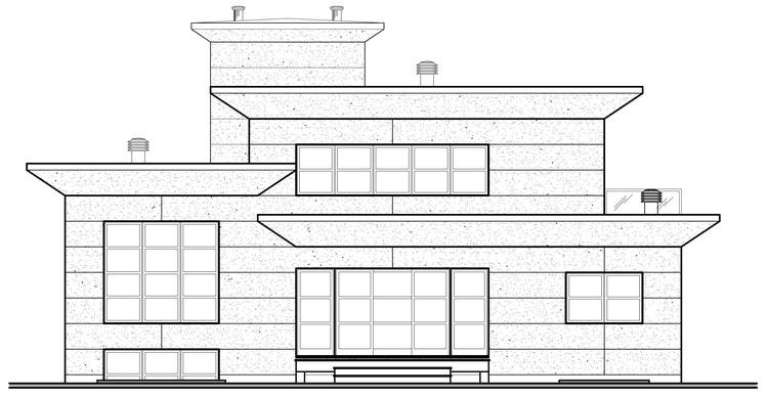 Contemporary House Plan #034-00758 Elevation Photo