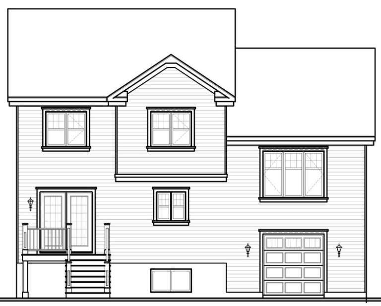 Traditional House Plan #034-00760 Elevation Photo