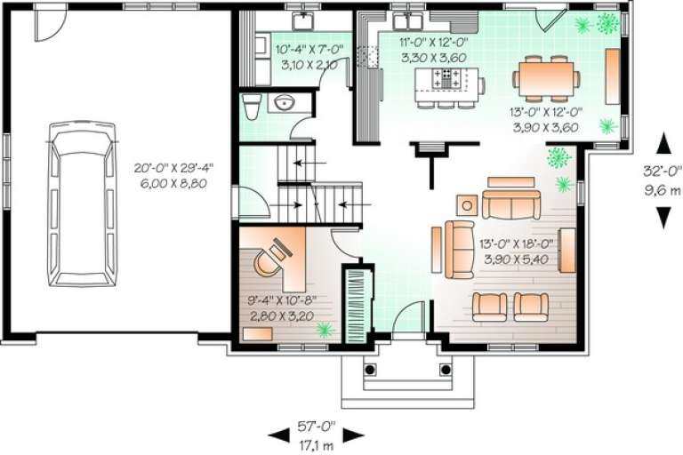 House Plan House Plan #11013 Drawing 1