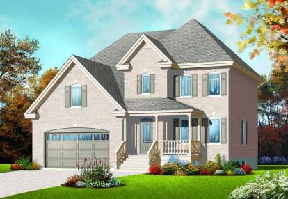 European House Plan #034-00762 Elevation Photo