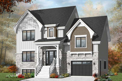 European House Plan #034-00763 Elevation Photo