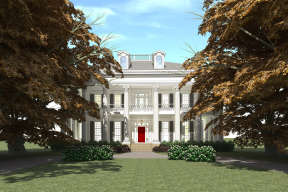 Classical House Plan #028-00055 Elevation Photo