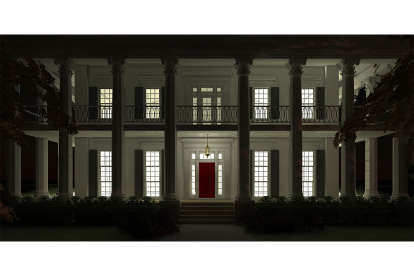 Classical House Plan #028-00055 Elevation Photo