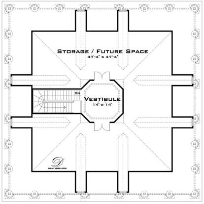 Attic Storage for House Plan #028-00055