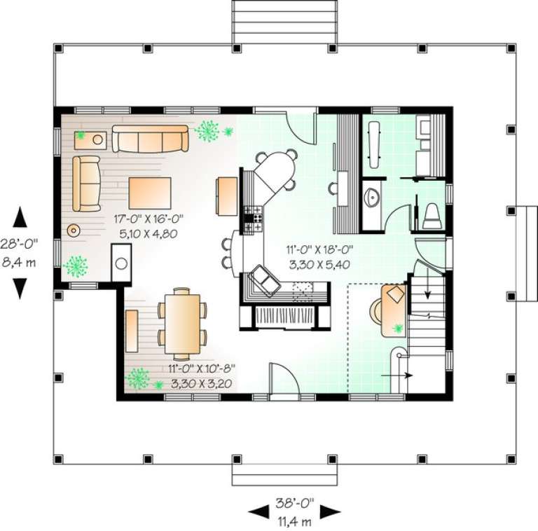 House Plan House Plan #11023 Drawing 1