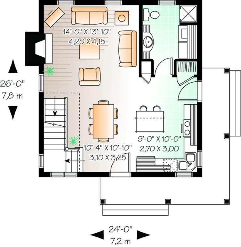 House Plan House Plan #11024 Drawing 1