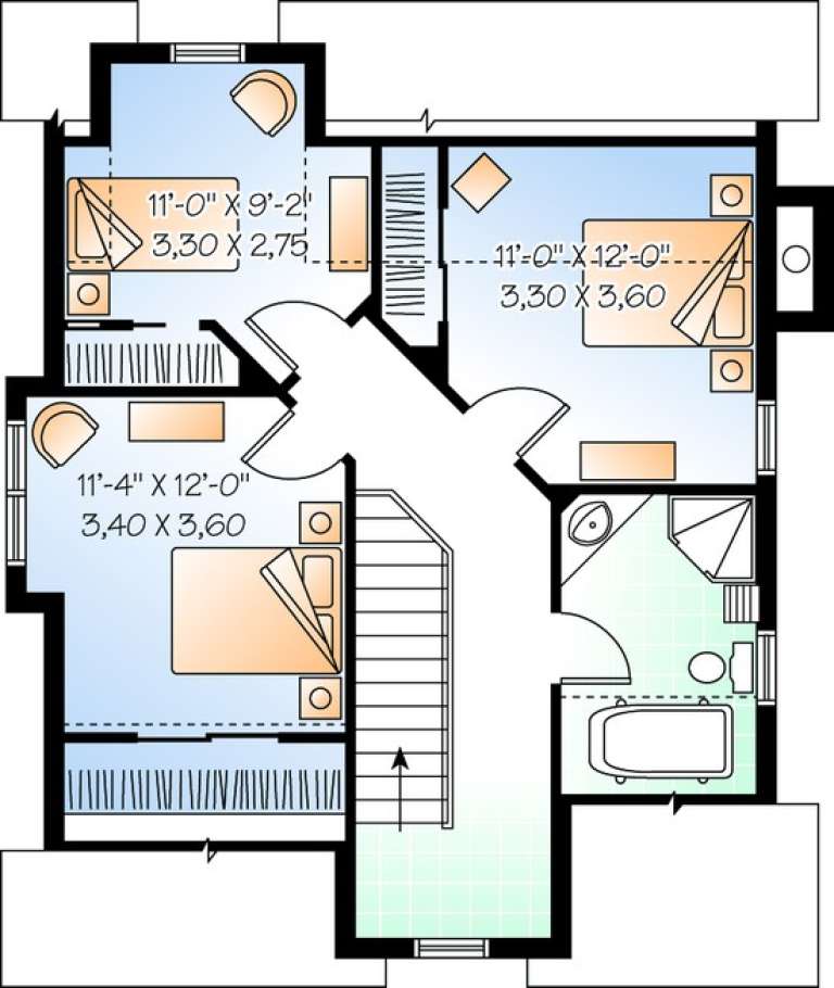 House Plan House Plan #11027 Drawing 2