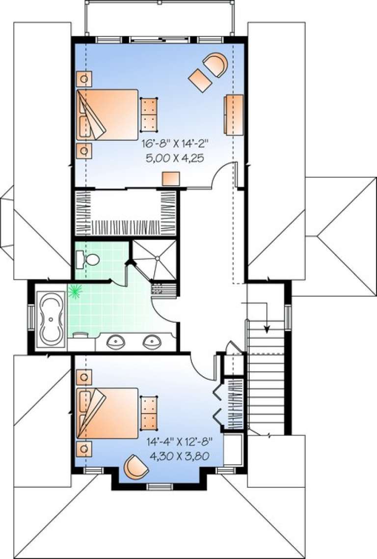 House Plan House Plan #11028 Drawing 2
