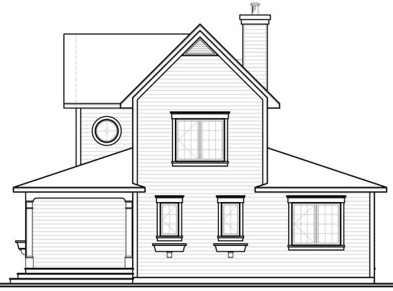 Country House Plan #034-00777 Elevation Photo