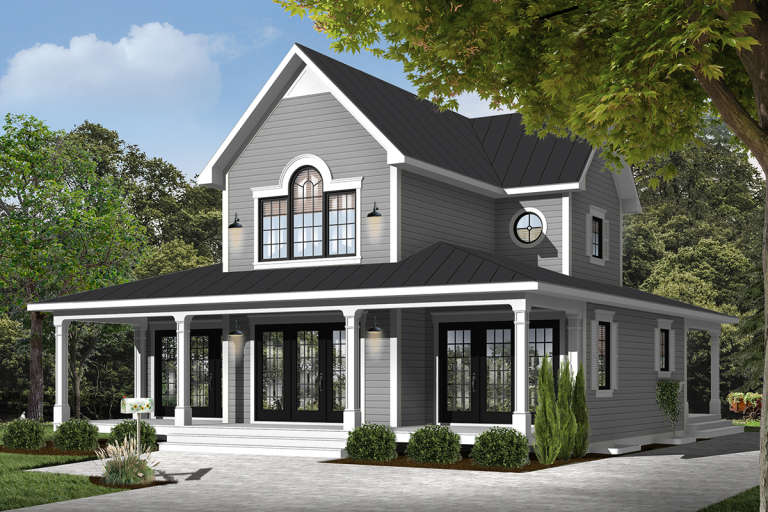 Country House Plan #034-00777 Elevation Photo