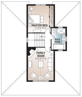 Second Floor for House Plan #034-00777